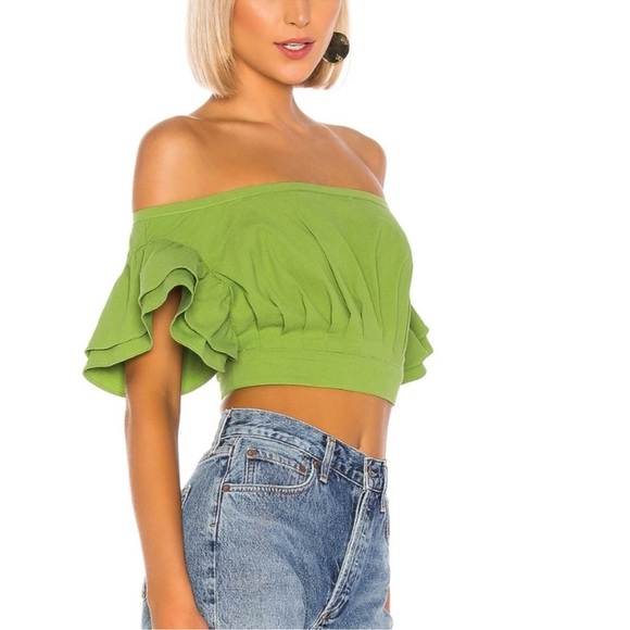 L'Academie Tops - NWT L’Academie Claude green Top